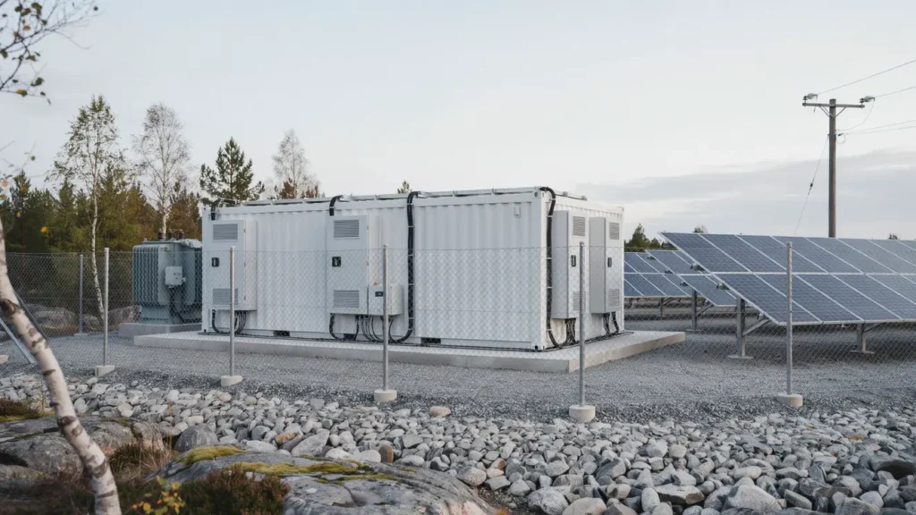 driftsatt solcellsbatteri for frekvenshandel i tahult landvetter 1582